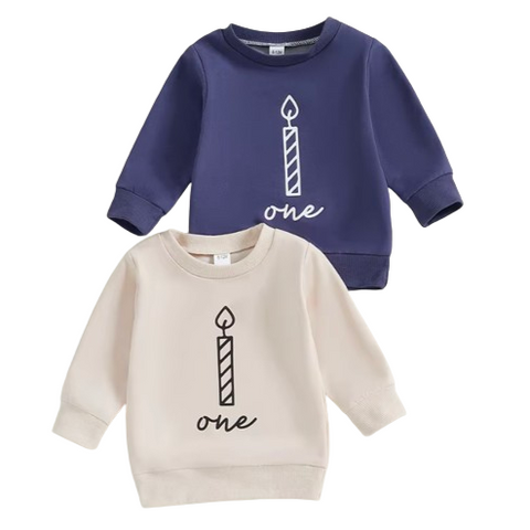 ONE Candle Pullovers (2 Colors) - PREORDER