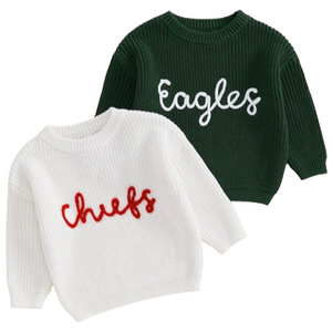 Yarn *CUSTOM* Game Day Solid Knit Sweaters (14 Colors) - PREORDER