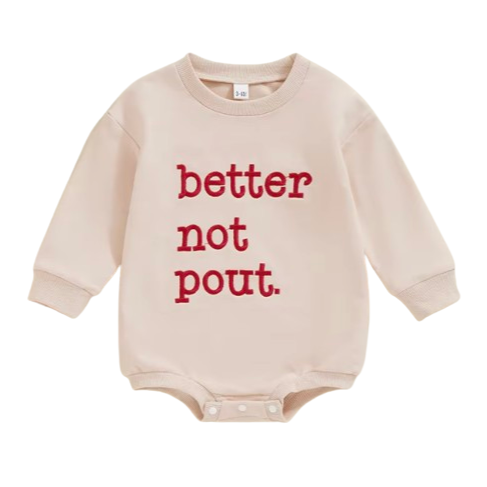 Better Not Pout Romper - PREORDER