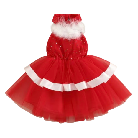 Santa Sparkle Halter Tutu Dress - PREORDER