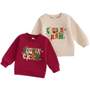 Cousin Crew Christmas Pullovers (2 Colors) - PREORDER