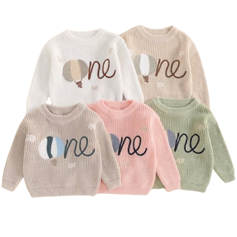 ONE Hot Air Balloon Sweaters (5 Colors) - PREORDER