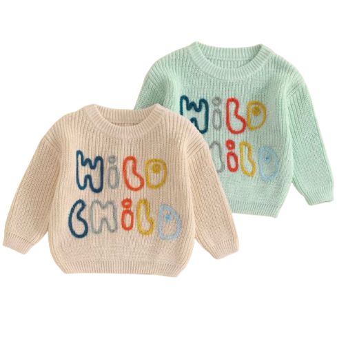 Wild Child Knit Sweaters (2 Colors) - PREORDER