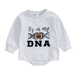 Its in my DNA Football Romper & Pullover - PREORDER