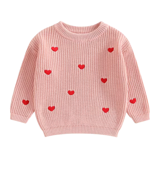 Mini Hearts Knit Sweaters (3 Colors) - PREORDER