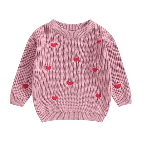 Mini Hearts Knit Sweaters (3 Colors) - PREORDER