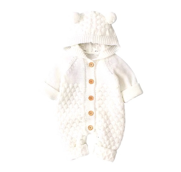 Beary Sweet Pants Knit Rompers (4 Colors) - PREORDER