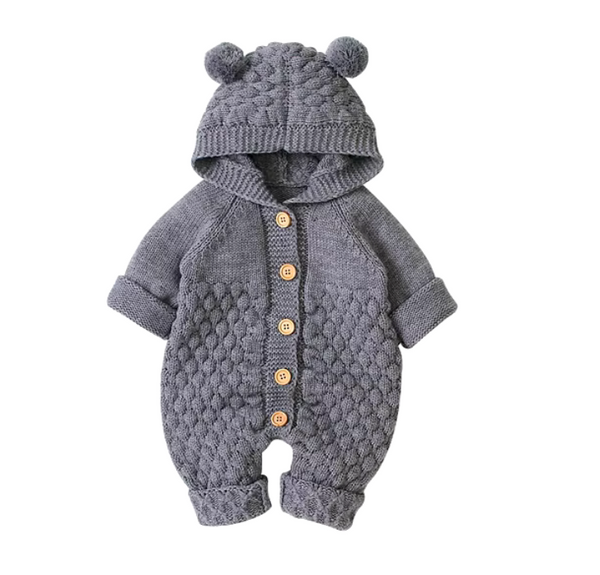 Beary Sweet Pants Knit Rompers (4 Colors) - PREORDER