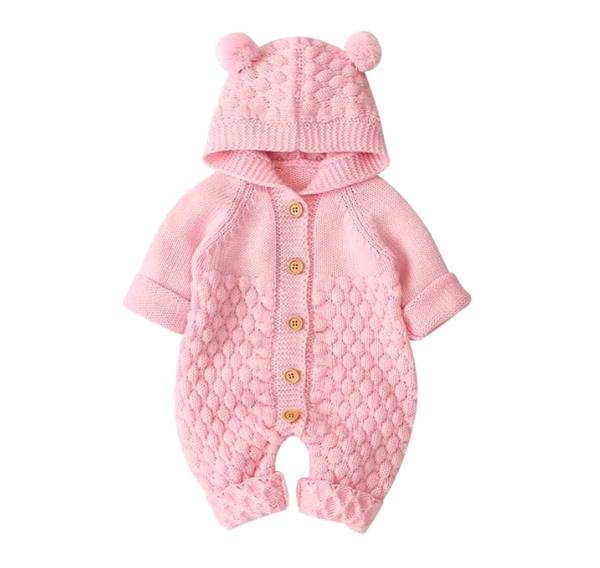 Beary Sweet Pants Knit Rompers (4 Colors) - PREORDER