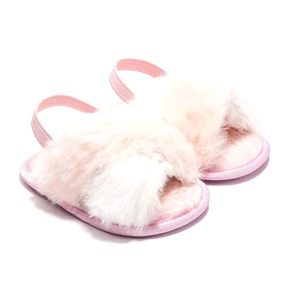 Crossover Fuzzy Slippers (2 Colors) - PREORDER