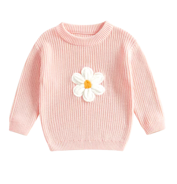 Daisy Knit Sweaters (4 Colors) - PREORDER