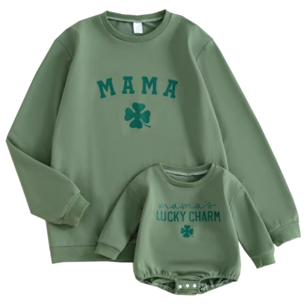 Mama & Lucky Charm Matching Pullovers (2 Colors) - PREORDER