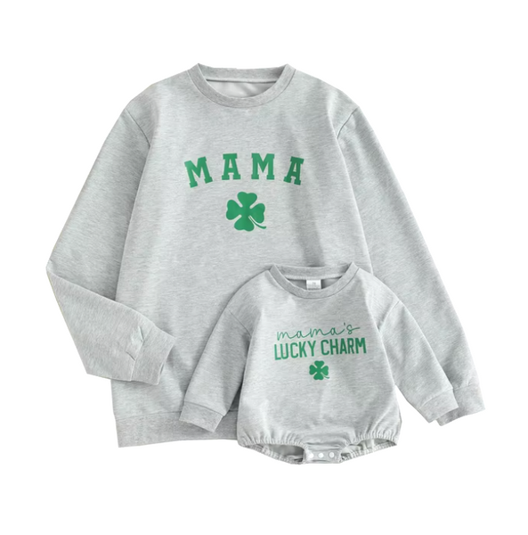 Mama & Lucky Charm Matching Pullovers (2 Colors) - PREORDER