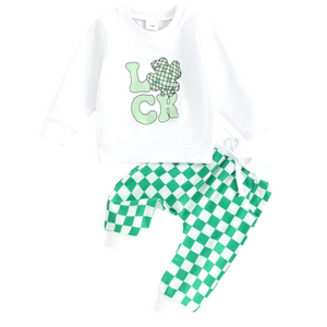 Disco Luck Checkered Jogger Outfit - PREORDER