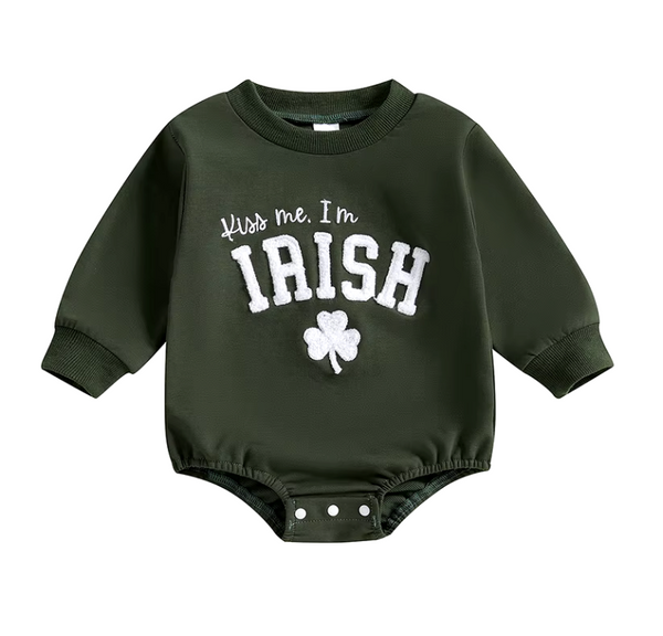 Kiss Me Im Irish Romper & Pullover - PREORDER