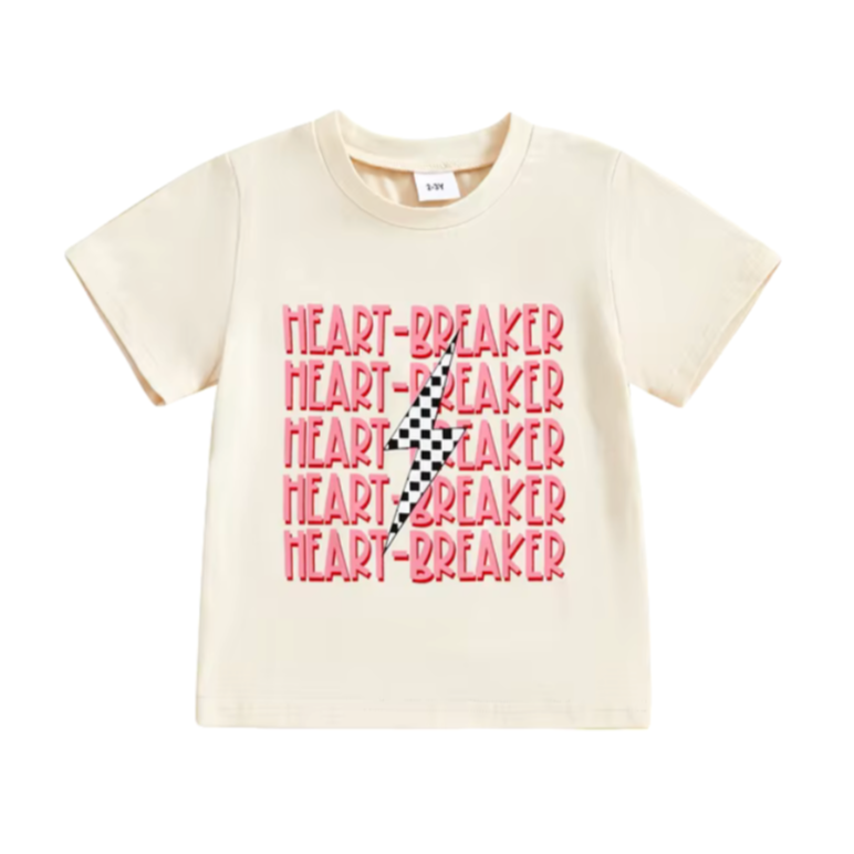 Heart Breaker Checkered T-Shirt - PREORDER