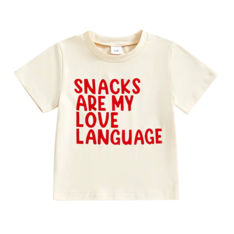 Snacks are my Love Language T-Shirt - PREORDER