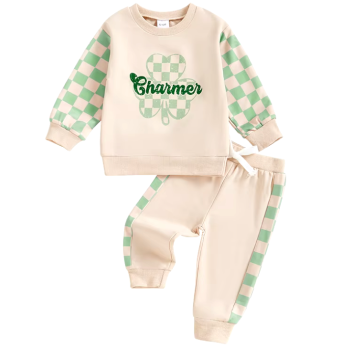 Charmer Checkered Jogger Outfit - PREORDER