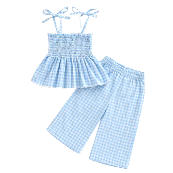 Plaid Scrunch Pants Outfits (3 Colors) - PREORDER