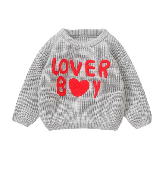 Lover Boy Knit Sweaters (2 Colors) - PREORDER