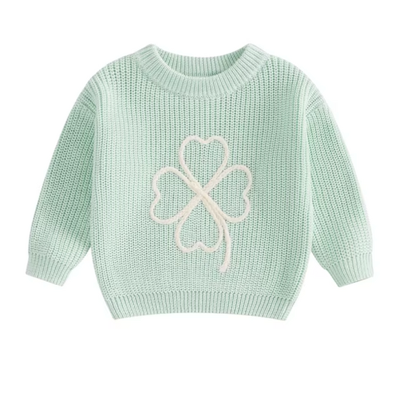 Four Leaf Clover Knit Sweaters (5 Colors) - PREORDER