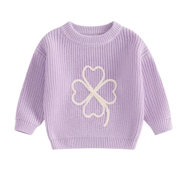 Four Leaf Clover Knit Sweaters (5 Colors) - PREORDER