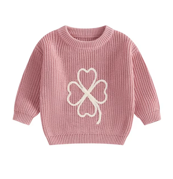 Four Leaf Clover Knit Sweaters (5 Colors) - PREORDER