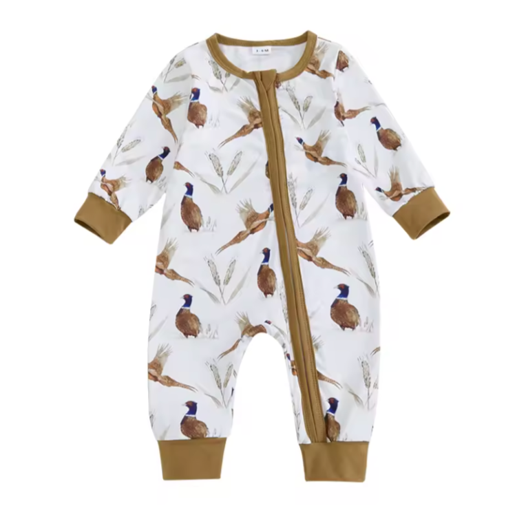 Duck Hunting Zipper Romper - PREORDER