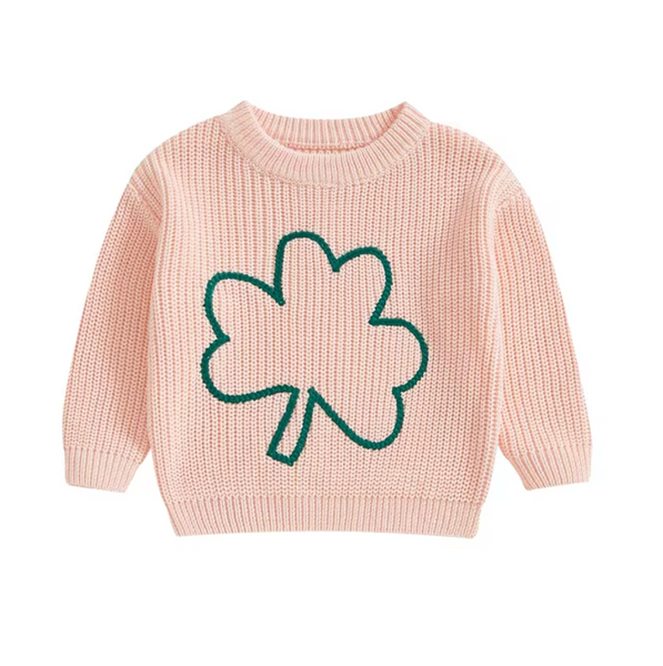 Three Leaf Clover Knit Sweaters (4 Colors) - PREORDER