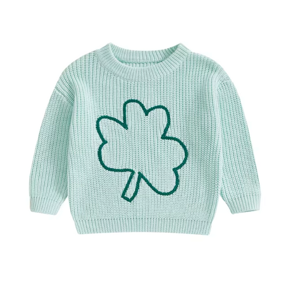 Three Leaf Clover Knit Sweaters (4 Colors) - PREORDER