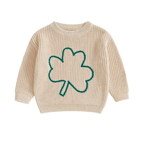 Three Leaf Clover Knit Sweaters (4 Colors) - PREORDER