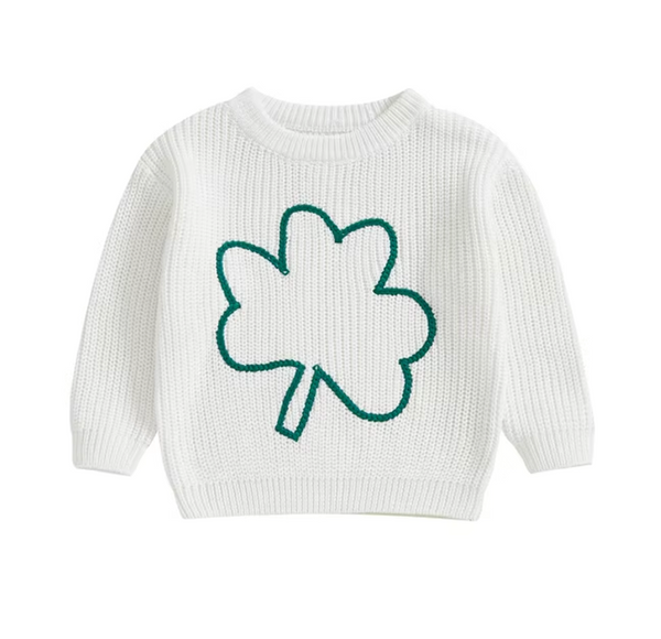 Three Leaf Clover Knit Sweaters (4 Colors) - PREORDER