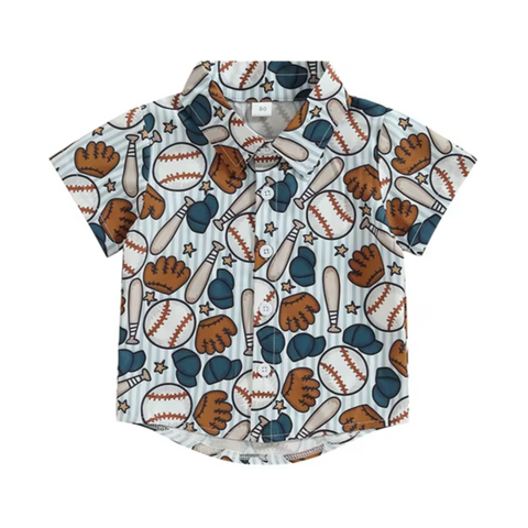 Take me out to the Ballgame Collar Shirt - PREORDER