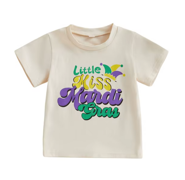 Little Miss Mardi Gras T-Shirt (2 Colors) - PREORDER