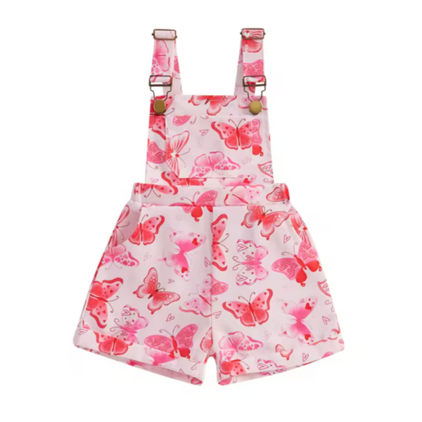 Valentine Butterflies Overalls - PREORDER