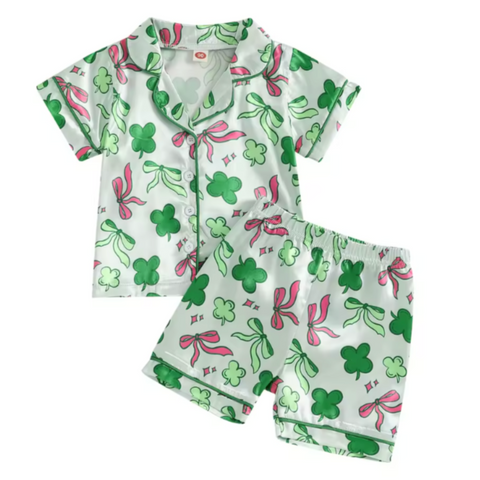 Clovers & Bows Pajamas - PREORDER