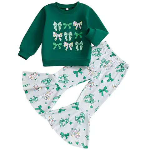 St Patricks Bows Bells Outfit - PREORDER