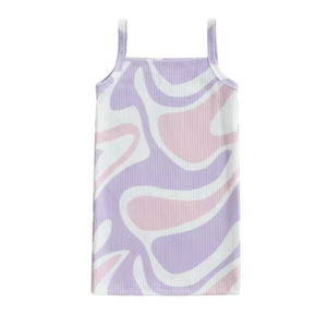 Pink & Purple Groovy Ribbed Tank Dresses (2 Colors) - PREORDER