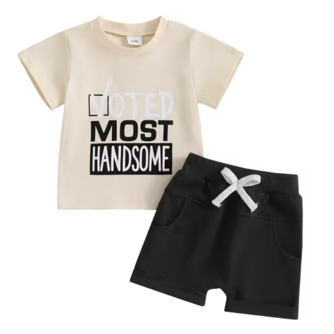 Voted Most Handsome Shorts Outfit - PREORDER