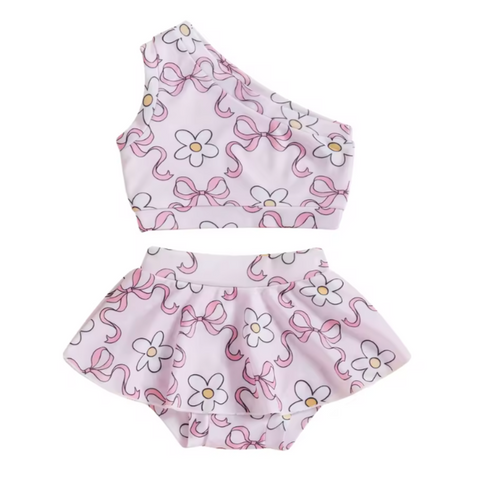 Ballerina Bows & Daisies Skort Outfit - PREORDER