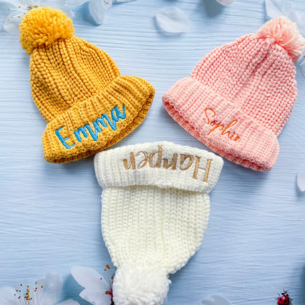 Thread *CUSTOM* Solid Knit Pom Hats (6 Colors)