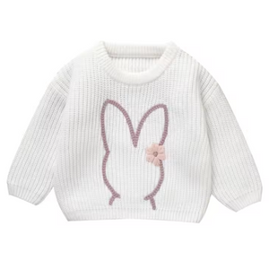 Girly Bunny Knit Sweater - PREORDER