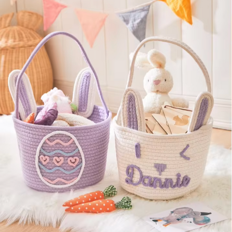 Yarn *CUSTOM* Easter Bunny Baskets (8 Colors)