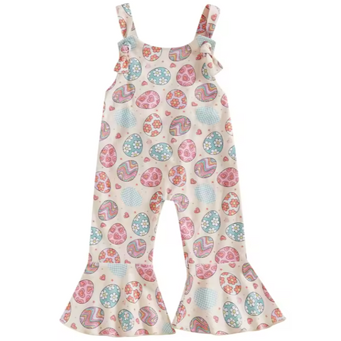 Groovy Easter Eggs Bells Romper - PREORDER