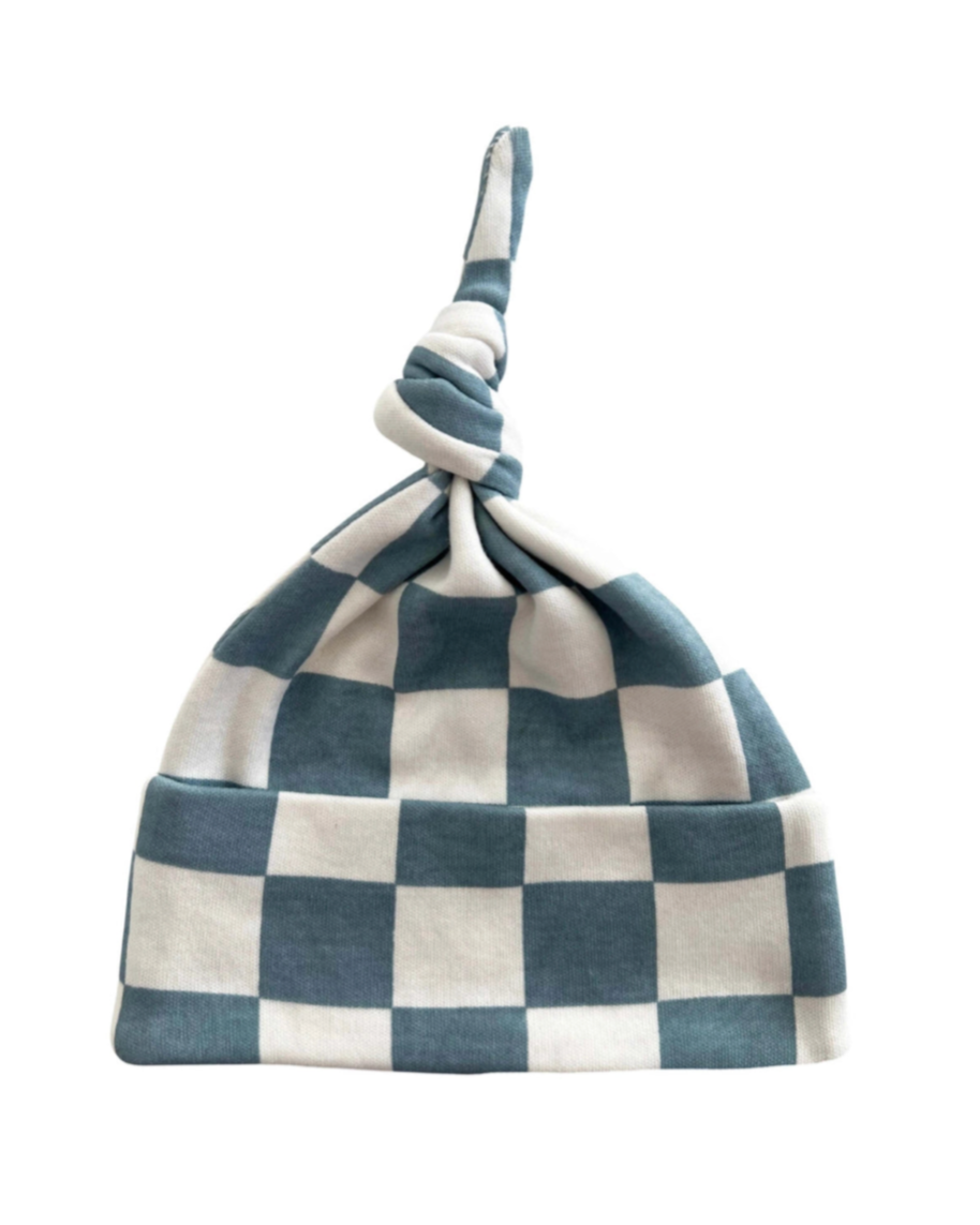 Beanie Hat | Blueberry Muffin Checkerboard - PREORDER