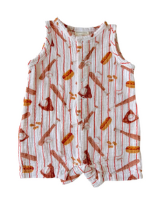 Tank Shortie Romper | Baseball Game - PREORDER
