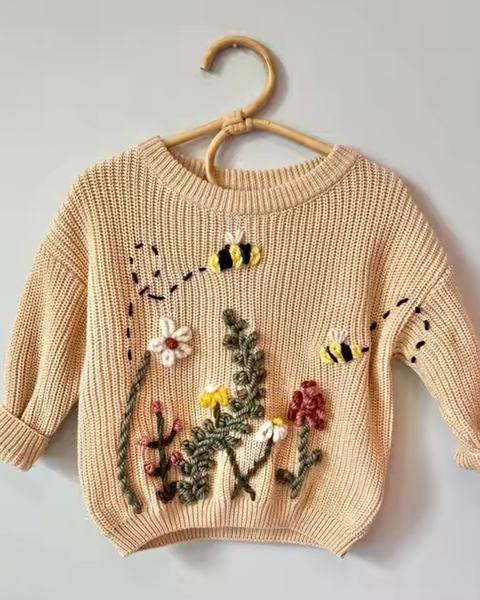 Yarn *CUSTOM* Name Chunky Knit Sweater | 7 Colors