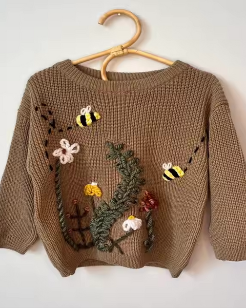 Yarn *CUSTOM* Name Chunky Knit Sweater | 7 Colors