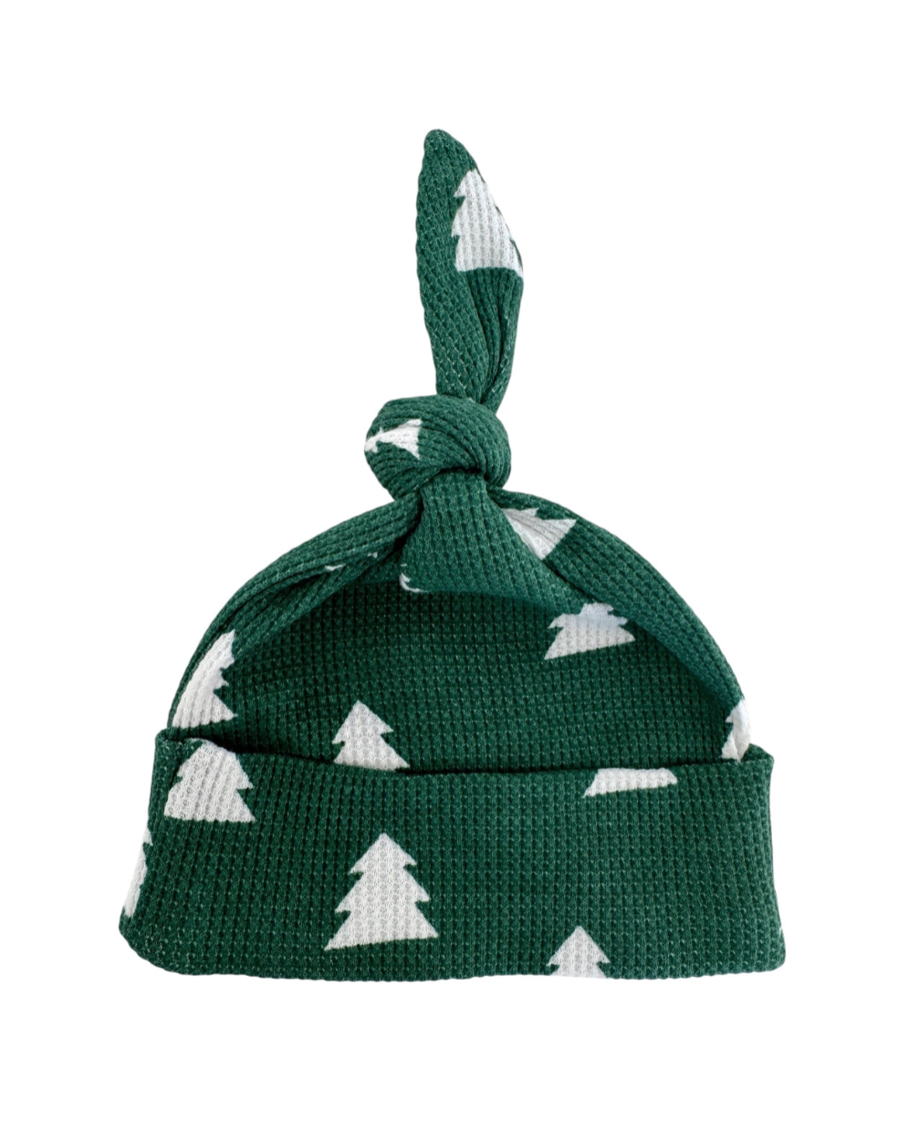 Waffle Knot Beanie | Spruce Trees - PREORDER