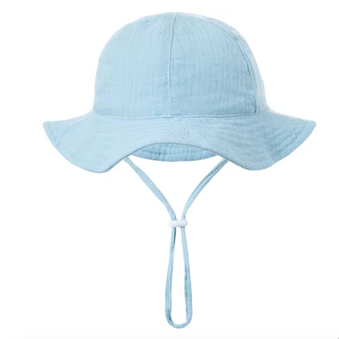 Muslin Bucket Hat | Baby Blue - PREORDER